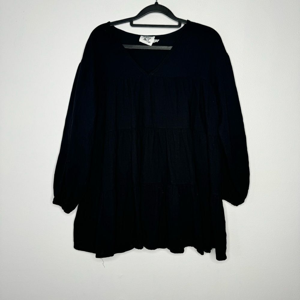 Princess Polly black babydoll mini dress size 0